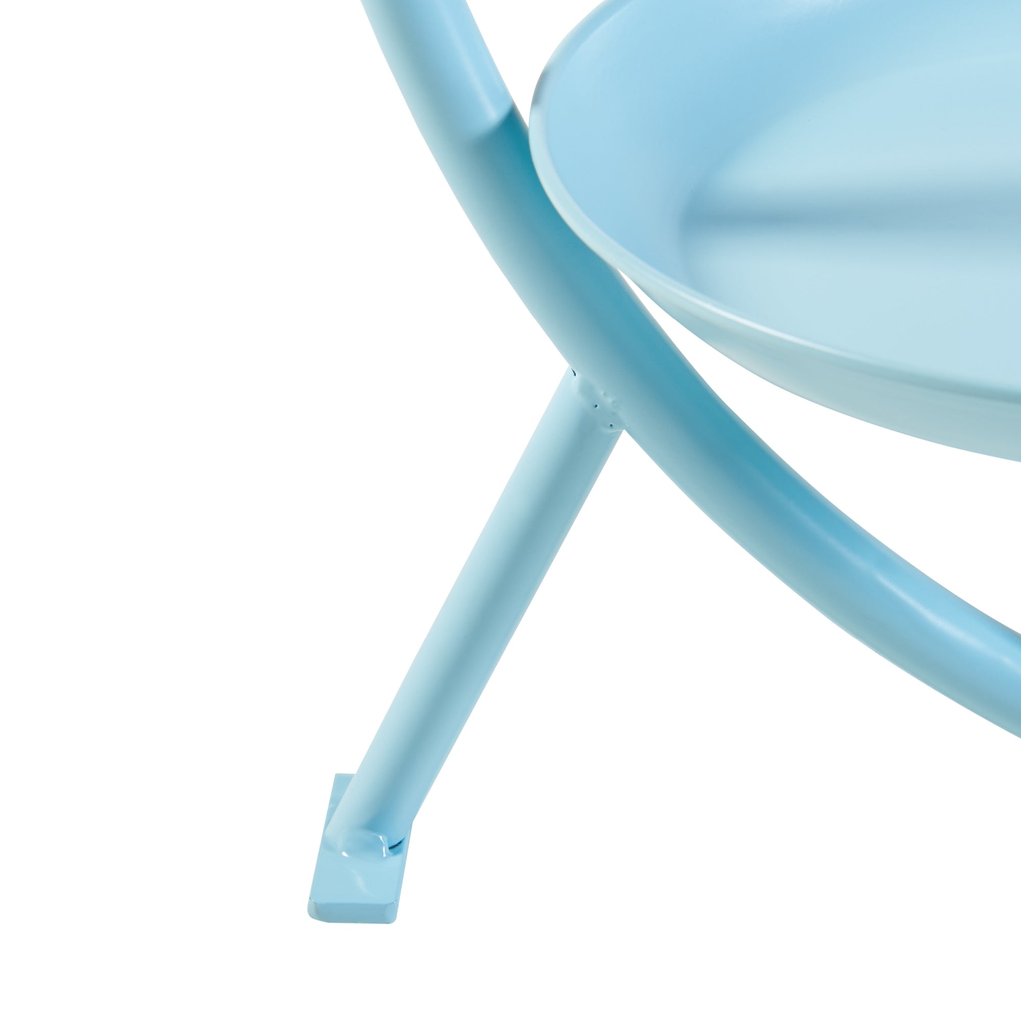 Stand Portapiante Aalten  con 2 Piani Portavasi - Azzurro [en.casa]