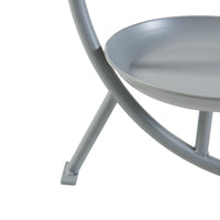 Stand Portapiante Aalten  con 2 Piani Portavasi - Grigio Scuro [en.casa]