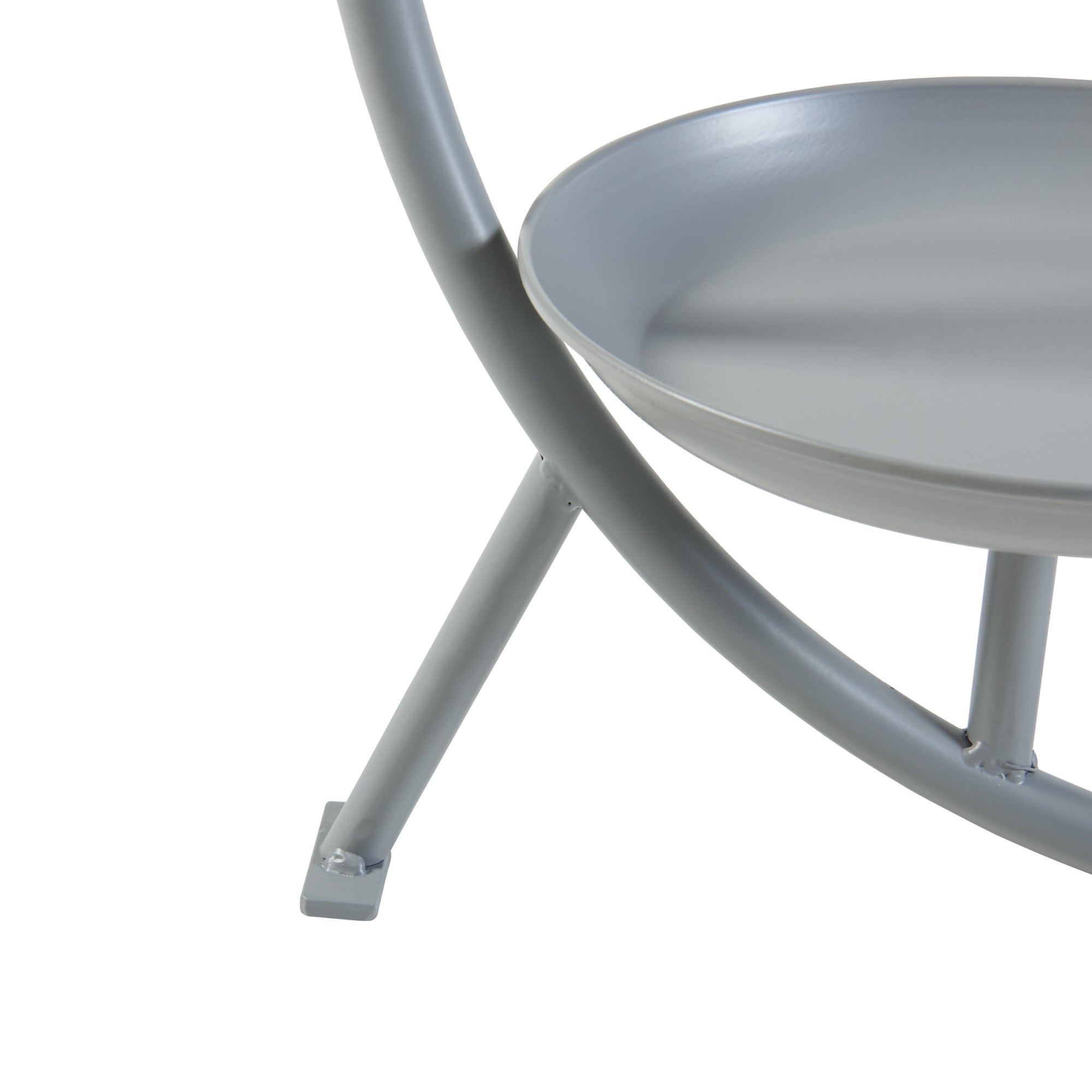 Stand Portapiante Aalten  con 2 Piani Portavasi - Grigio Scuro [en.casa]