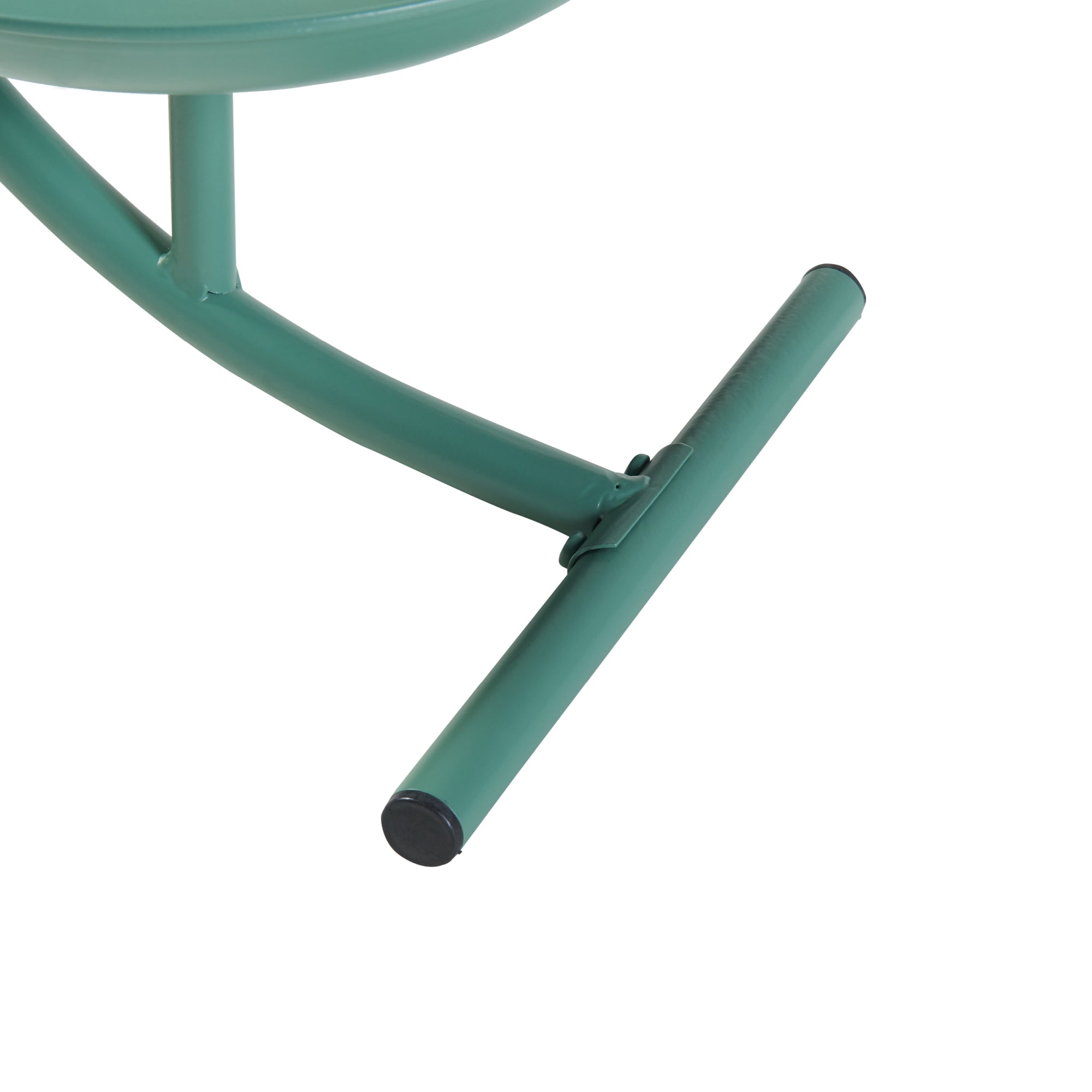 Stand Portapiante Aalten  con 2 Piani Portavasi - Verde [en.casa]