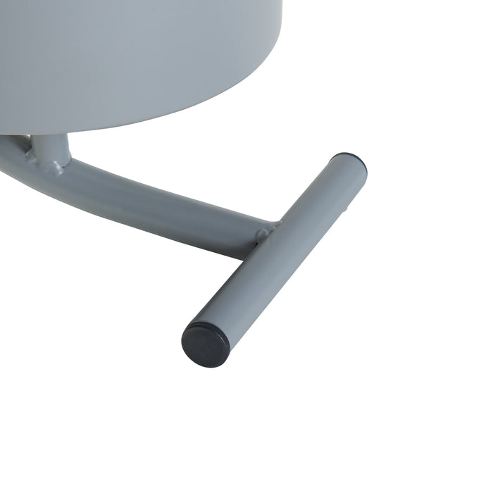 Stand Portapiante Almelo con 2 Portavasi Cilindrici - Grigio scuro [en.casa]