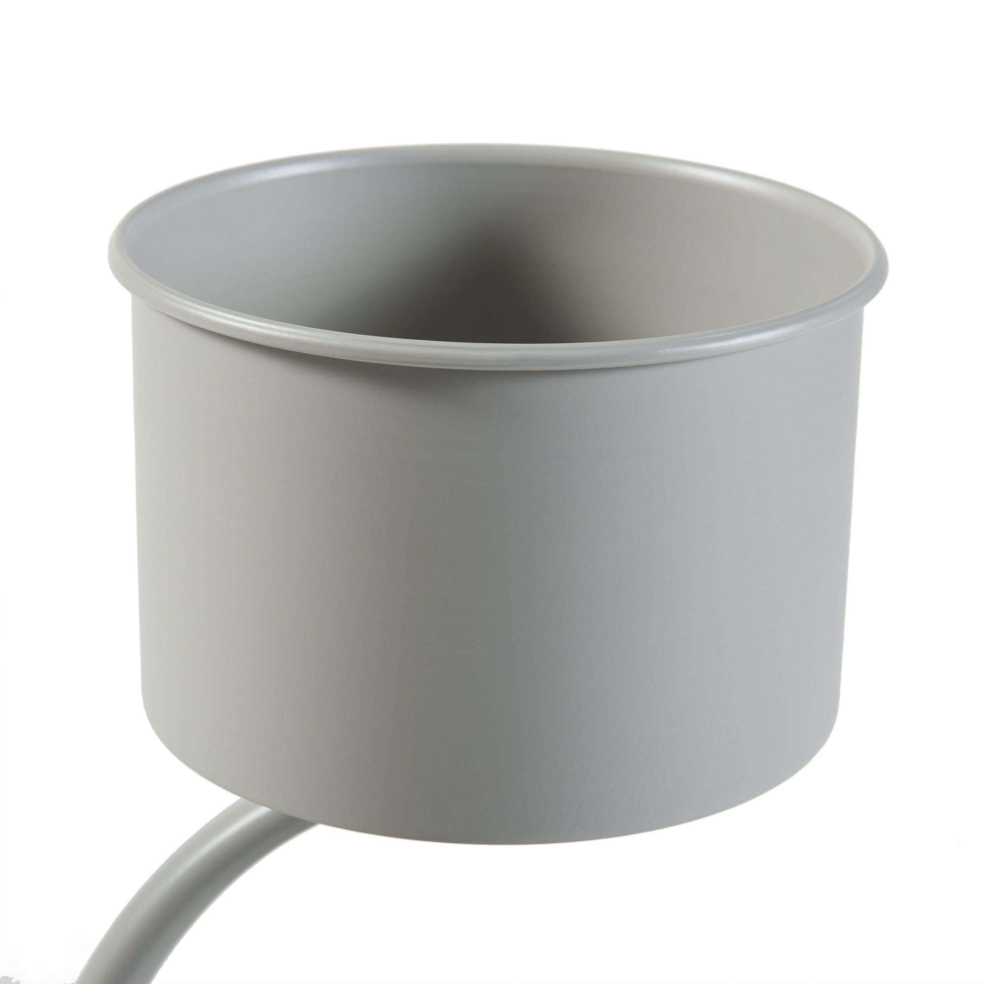 Stand Portapiante Almelo con 2 Portavasi Cilindrici - Grigio Chiaro [en.casa]