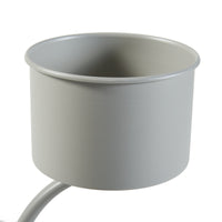 Stand Portapiante Almelo con 2 Portavasi Cilindrici - Grigio Chiaro [en.casa]