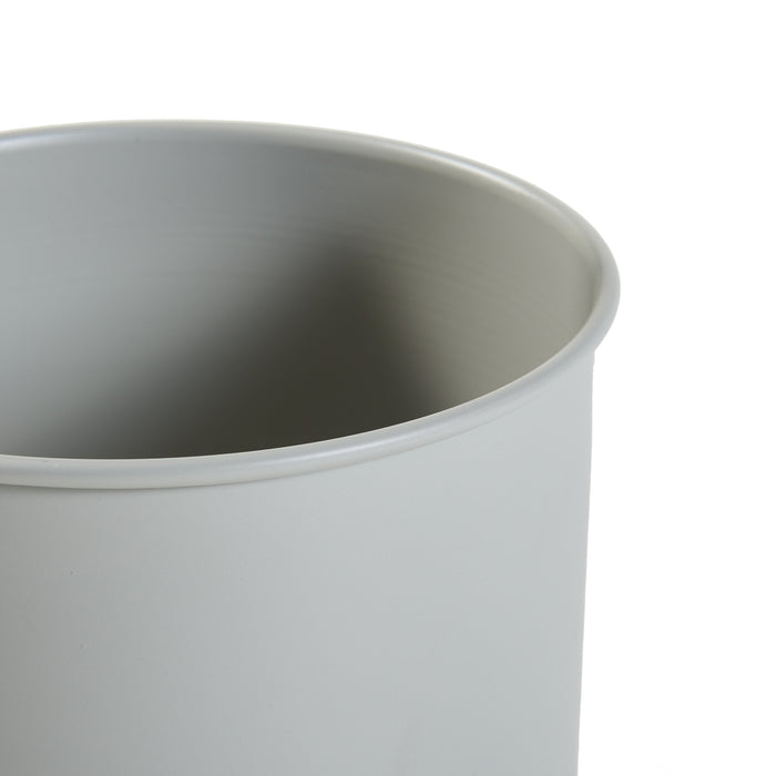 Stand Portapiante Almelo con 2 Portavasi Cilindrici - Grigio Chiaro [en.casa]