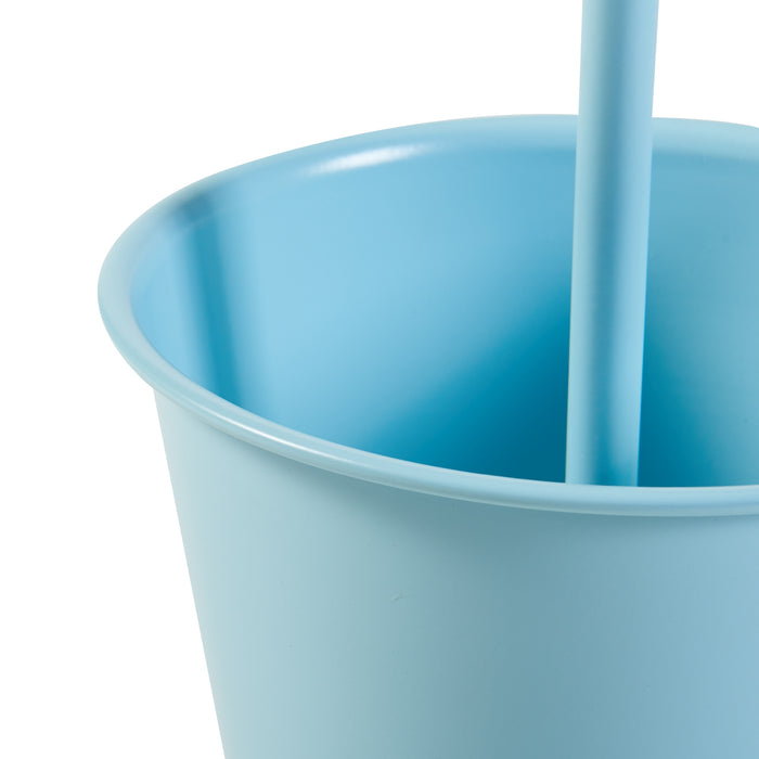 Stand Portapiante Alphen con 3 Vasi - Azzurro [en.casa]