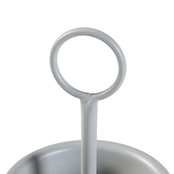 Stand Portapiante Alphen con 3 Vasi - Grigio chiaro [en.casa]