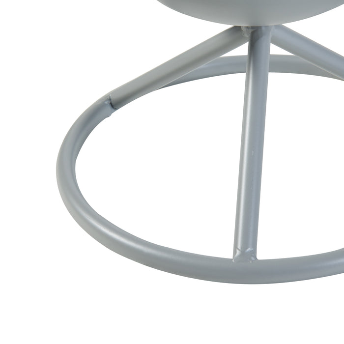 Stand Portapiante Alphen con 2 Vasi - Grigio scuro [en.casa]