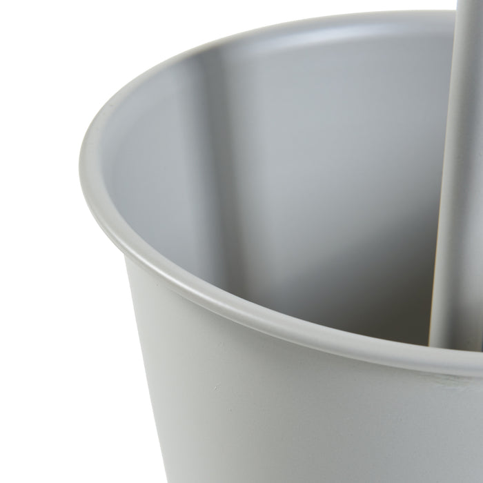 Stand Portapiante Alphen con 2 Vasi - Grigio chiaro [en.casa]