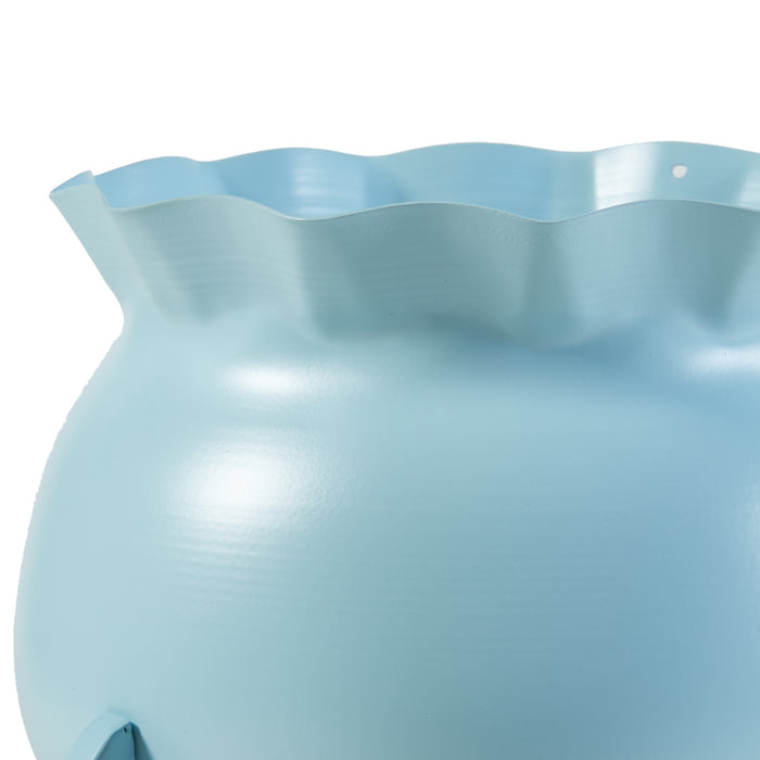 Stand Portapiante Altena 80,5 x 40 x 40 cm Metallo Azzurro [en.casa]