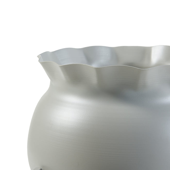 Stand Portapiante Altena 80,5 x 40 x 40 cm Metallo Grigio Chiaro [en.casa]