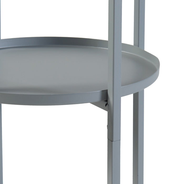 Stand Portapiante Altena 94,5 x 27 x 27 cm Metallo Grigio scuro [en.casa]