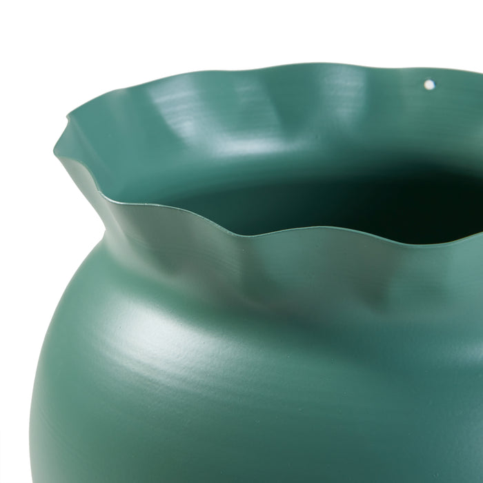 Stand Portapiante Altena 94,5 x 27 x 27 cm Metallo Verde [en.casa]