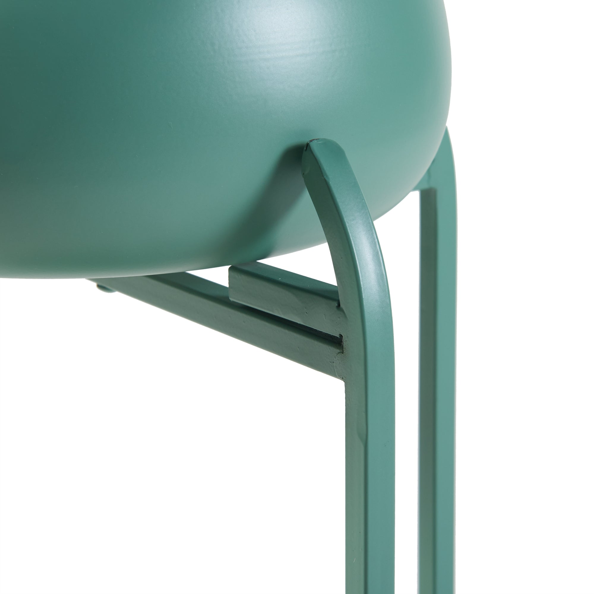 Stand Portapiante Altena 94,5 x 27 x 27 cm Metallo Verde [en.casa]