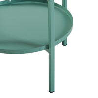 Stand Portapiante Altena 94,5 x 27 x 27 cm Metallo Verde [en.casa]