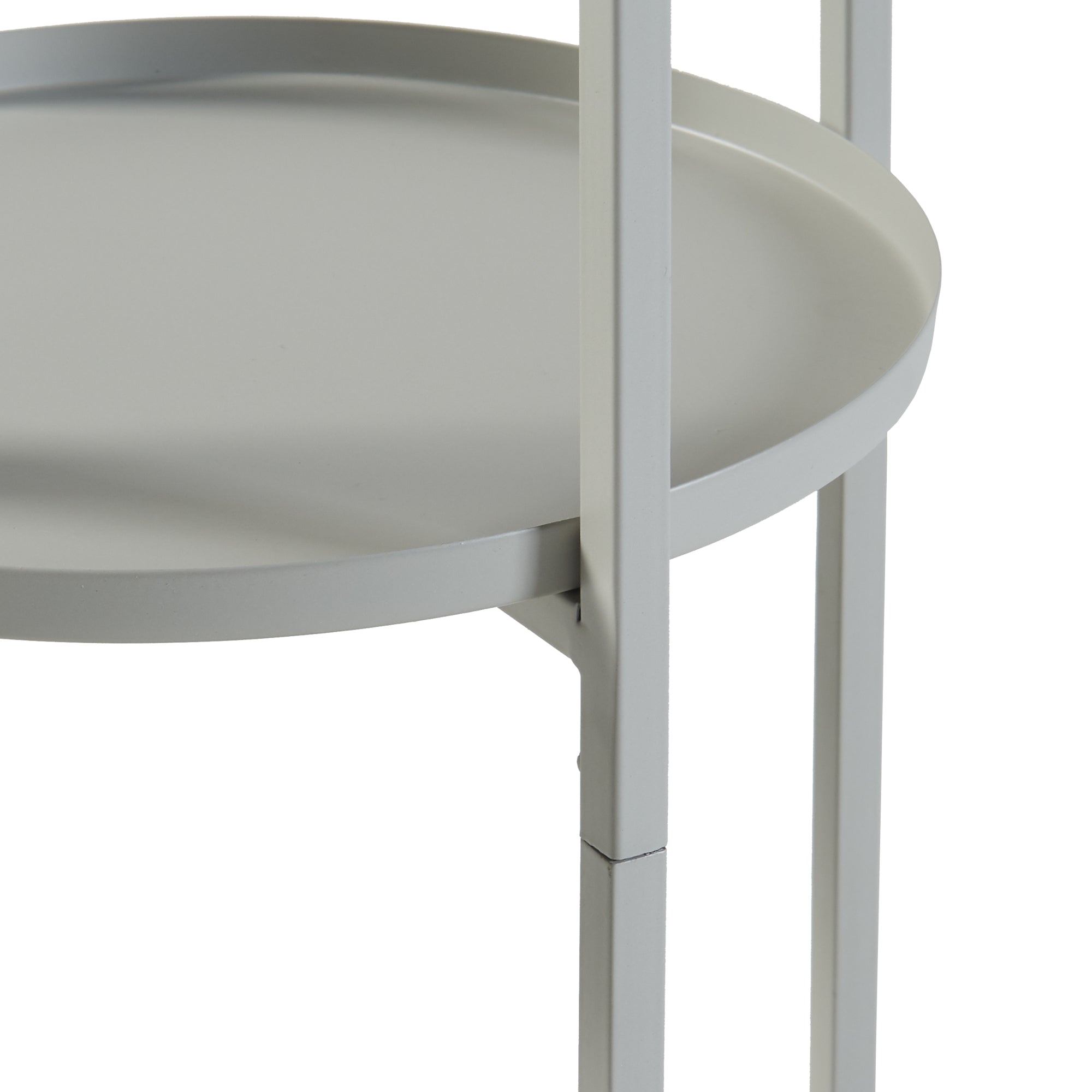 Stand Portapiante Altena 94,5 x 27 x 27 cm Metallo Grigio Chiaro [en.casa]