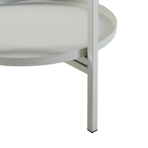 Stand Portapiante Altena 94,5 x 27 x 27 cm Metallo Grigio Chiaro [en.casa]