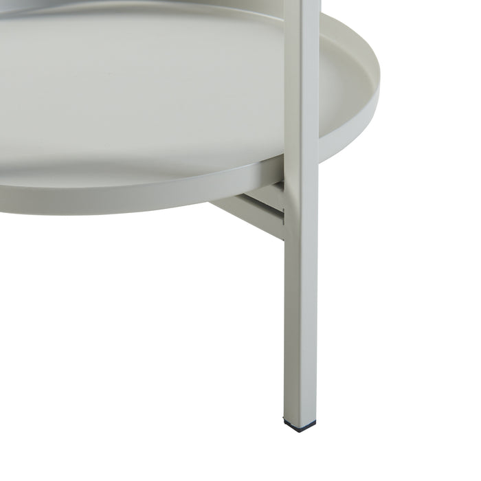 Stand Portapiante Altena 94,5 x 27 x 27 cm Metallo Grigio Chiaro [en.casa]