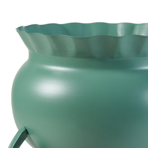 Stand Portapiante Altena 60 x 27 x 27 cm Metallo Verde [en.casa]