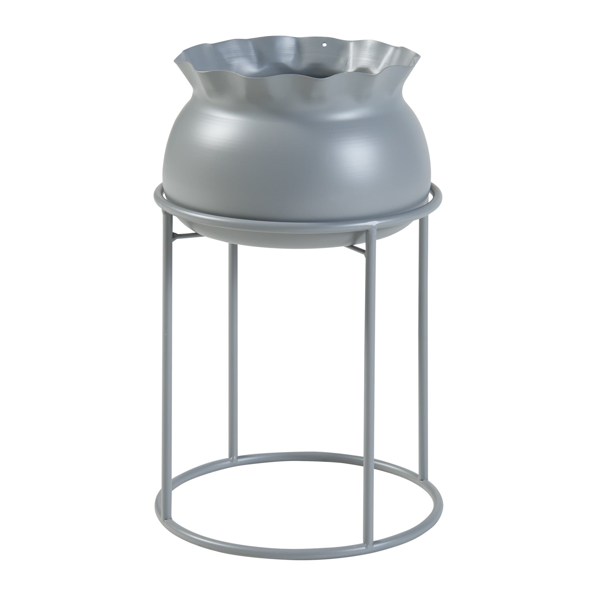 Stand Portapiante Assen 38 x 23,5 cm Metallo Grigio scuro [en.casa]