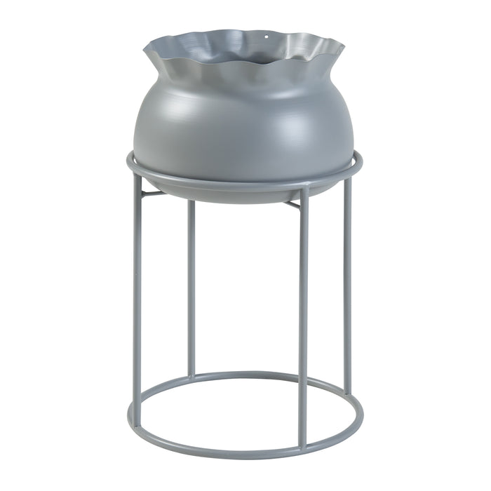 Stand Portapiante Assen 38 x 23,5 cm Metallo Grigio scuro [en.casa]