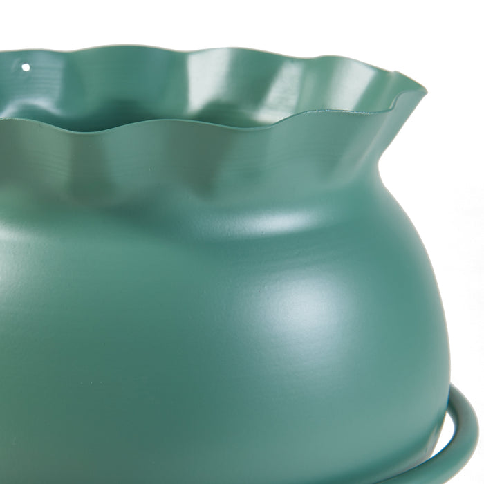 Stand Portapiante Assen 38 x 23,5 cm Metallo Verde [en.casa]