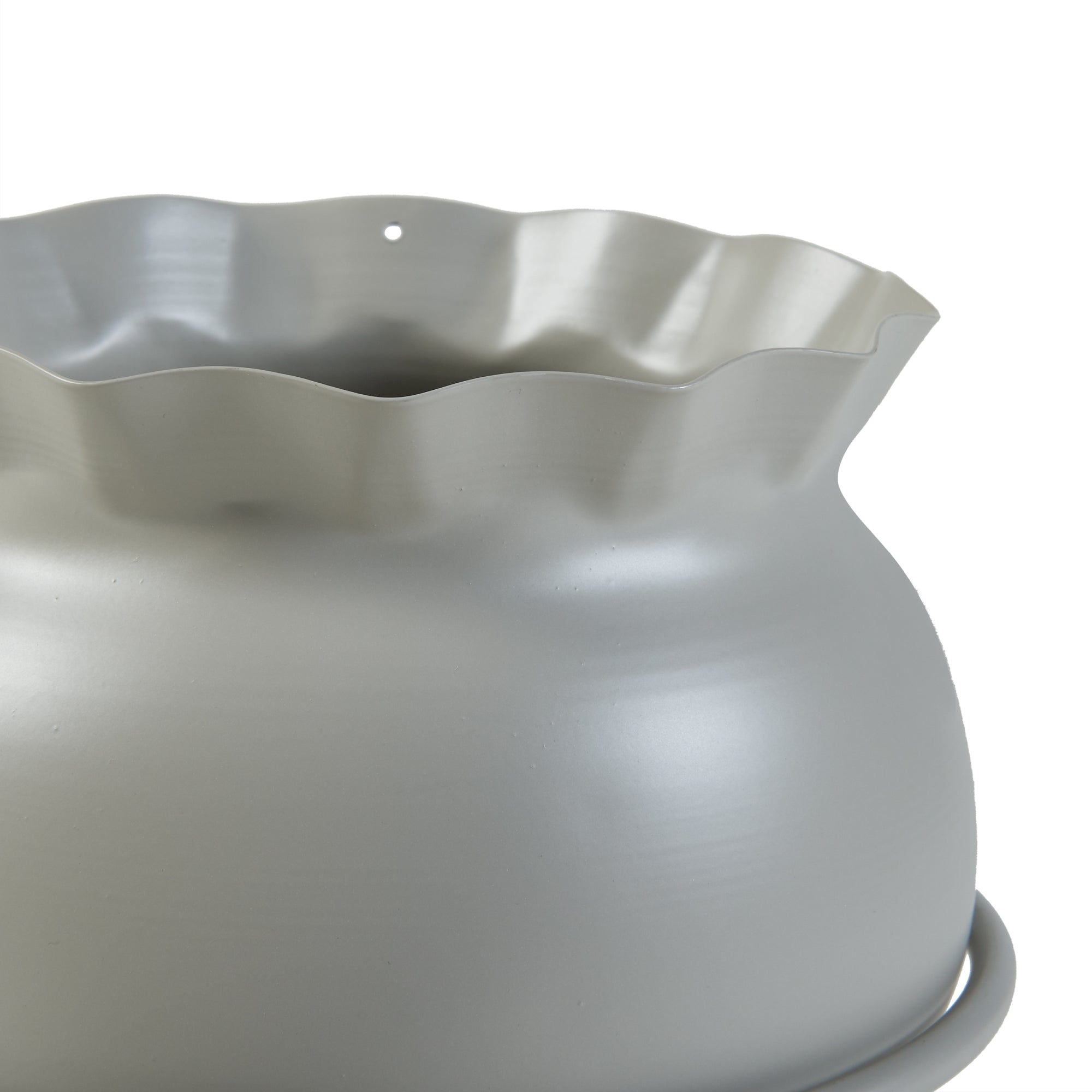 Stand Portapiante Assen 31,5 x 19,5 cm Metallo Grigio chiaro [en.casa]