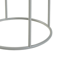 Stand Portapiante Assen 31,5 x 19,5 cm Metallo Grigio chiaro [en.casa]