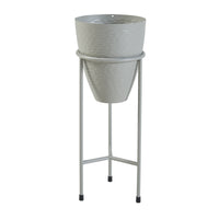 Stand Portapiante Asten in Metallo Grigio chiaro [en.casa]