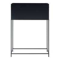 Portavasi Porsgrunn Contenitore Rettangolare Metallo Nero 100 x 70 x 30 cm [en.casa]