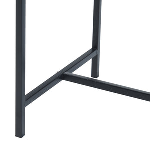 Portavasi Porsgrunn Contenitore Rettangolare Metallo Nero 70 x 50 x 30 cm [en.casa]