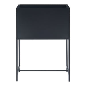 Portavasi Porsgrunn Contenitore Rettangolare Metallo Nero 70 x 50 x 30 cm [en.casa]