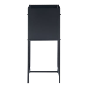 Portavasi Porsgrunn Contenitore Rettangolare Metallo Nero 70 x 30 x 30 cm [en.casa]
