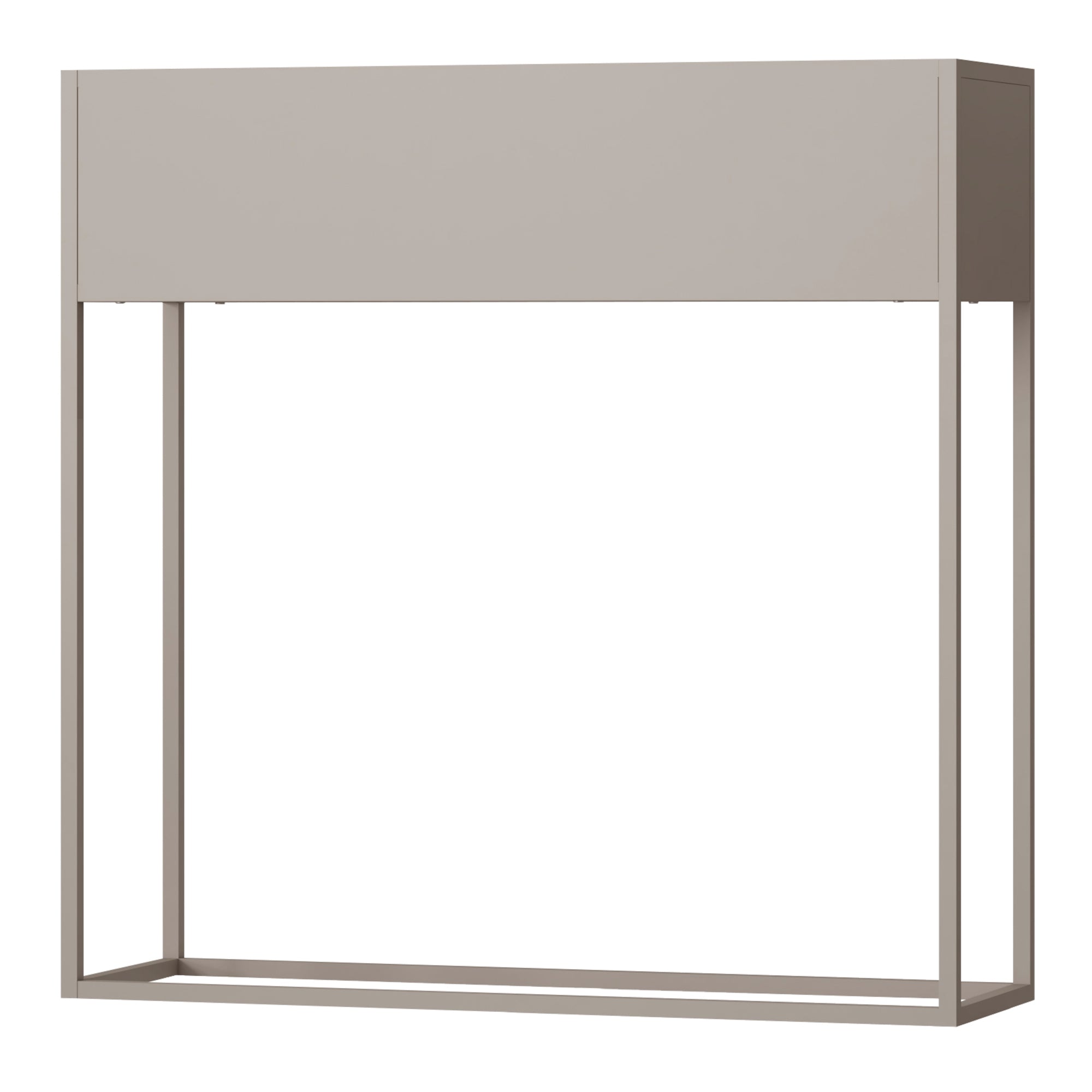 Portapiante Joensuu Portavasi Rettangolare - Acciaio Grigio Chiaro [en.casa]