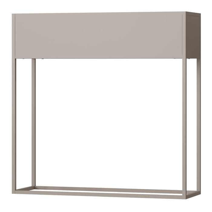 Portapiante Joensuu Portavasi Rettangolare - Acciaio Grigio Chiaro [en.casa]