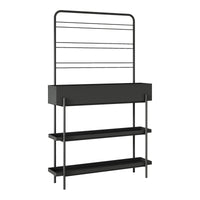 Scaffale Portapiante Alto Aalsmeer in Metallo 154 x 96 x 24 cm - Nero casa.pro