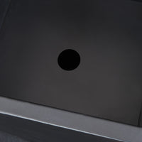 Fioriera Vaargel in Acciaio Portafiori 76x39x39 cm - Nero casa.pro