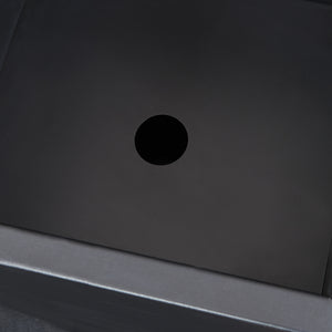 Fioriera Vaargel in Acciaio Portafiori 76x39x39 cm - Nero casa.pro