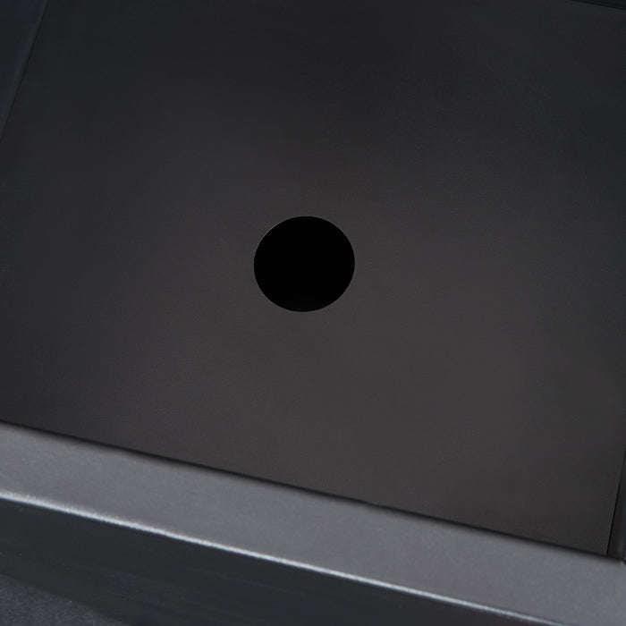 Fioriera Vaargel in Acciaio Portafiori 76x39x39 cm - Nero casa.pro