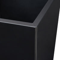 Fioriera Vaargel in Acciaio Portafiori 76x39x39 cm - Nero casa.pro