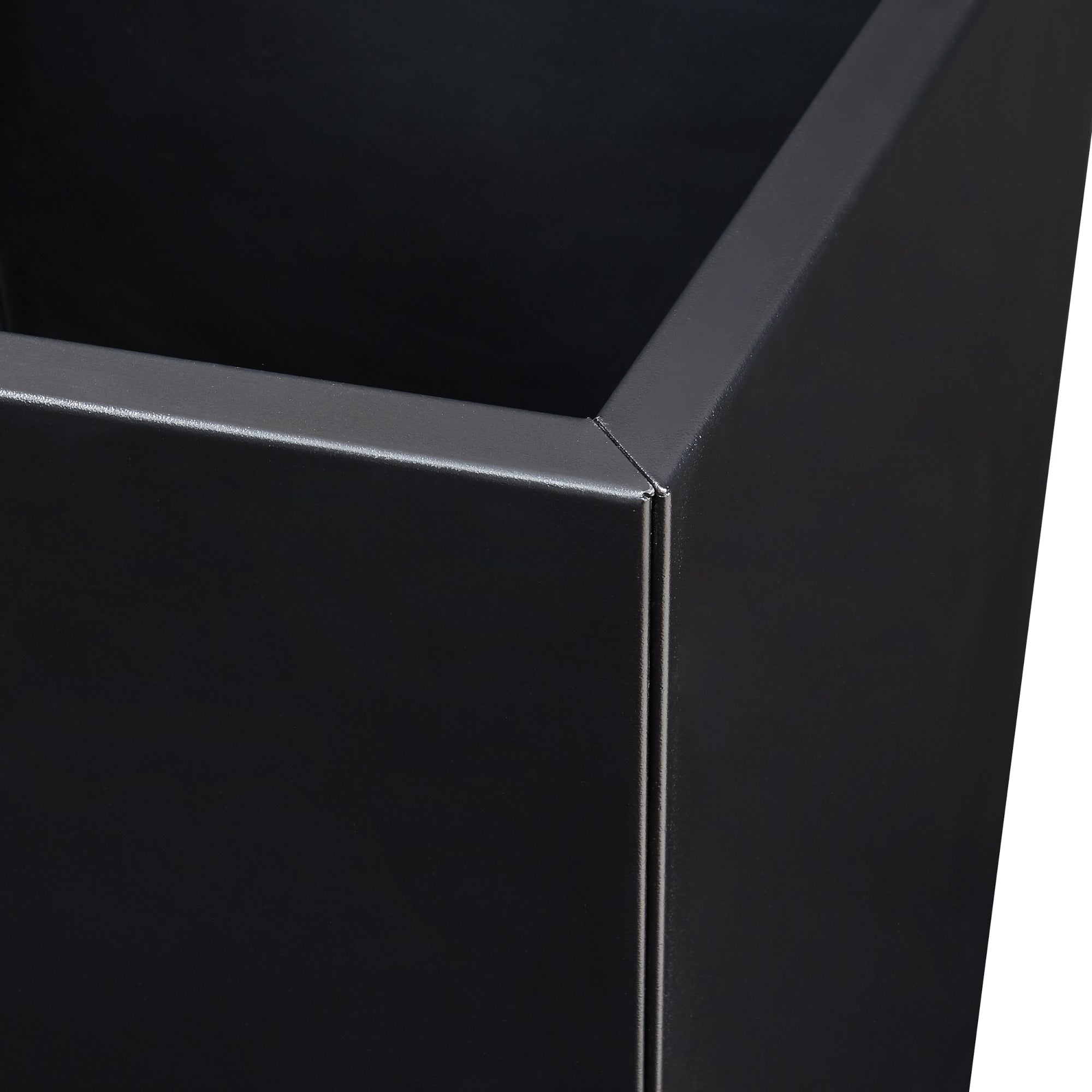 Fioriera Vaargel in Acciaio Portafiori 76x39x39 cm - Nero casa.pro