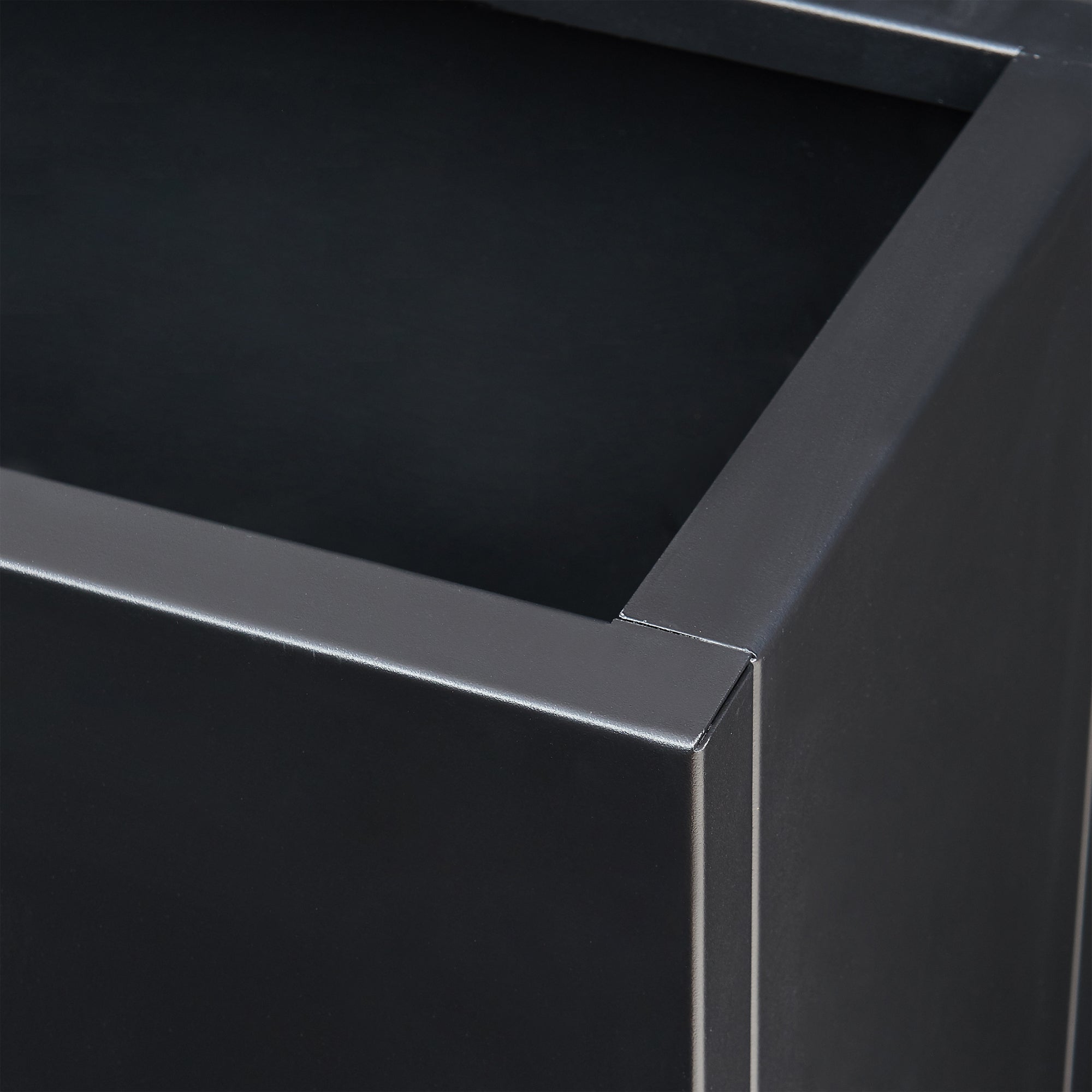 Fioriera Vaargel in Acciaio Portafiori 82x90x30 cm - Nero casa.pro