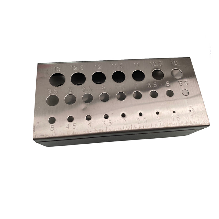 25 FORI PORTA PUNTE UTENSILI SCATOLA SUPPORTO PUNTA DA TRAPANO FRESA CONDOR