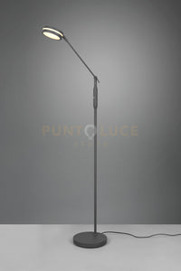 FRANKLIN PIANTANA LED 6,5W 650lm, 2700+3200+4000K METALLO ANTRACITE TOUCH DIMMER E FUNZIONE MEMORIZZAZIONE H. 133CM