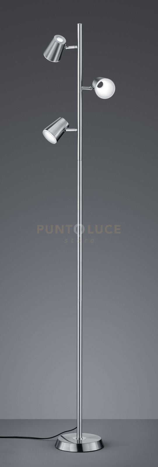 Piantana tre luci NARCOS 473190307 acciaio H.152