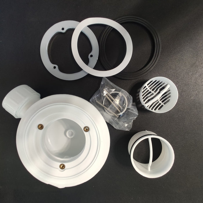 Piatto doccia ultra slim, in smc effetto pietra bianco h 2,6cm Sicena Plaget Bianco,90x160 cm