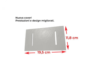 Piatto doccia ultra slim, in smc effetto pietra bianco h 2,6cm Sicena Plaget Bianco,90x90 cm