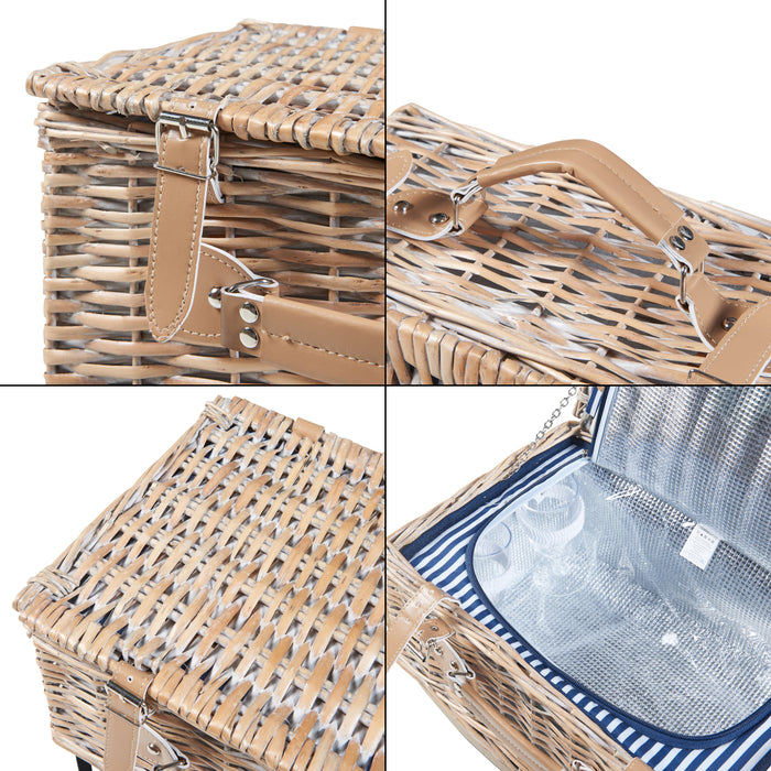 Cestino da Picnic Lumparland per 2 Persone 40 x 28 x 20 cm casa.pro