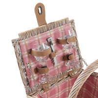 Cestino da Picnic Bucchianico per 2 Persone in Vimini con Accessori e Coperta casa.pro