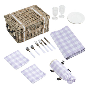 Cestino Picnic Bisceglie per 2 Persone Valigetta Picnic in Vimini Set Completo casa.pro