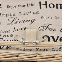 Cestino da Picnic per 2 Persone Valigia Picnic in Rami di Salice Vintage - Interno Fantasia casa.pro